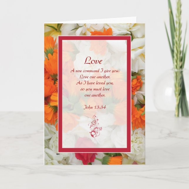John 13:34 Scripture Greeting Card (Front)