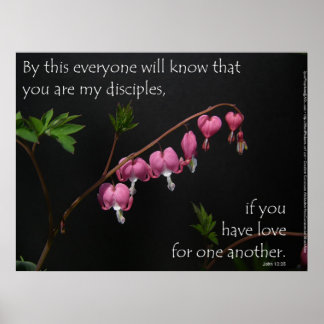 John 13:35 - Love for one another Poster