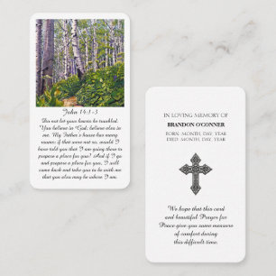 John 14:1-3 Carte de sympathie funéraire