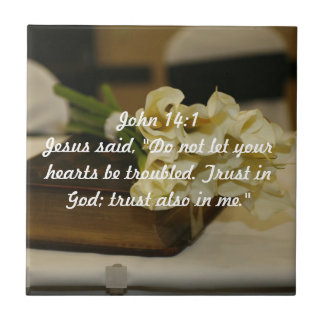 John 14:1 Trust in God verse Tile