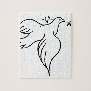 John 14:27 Bible verse Religion Christianity Dove Jigsaw Puzzle