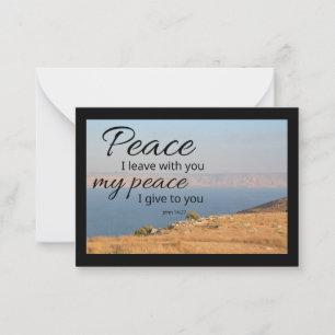 John 14:27 Flat Notecard   Peace I Leave With You