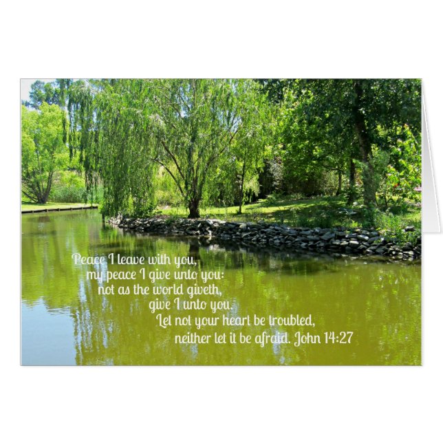 John 14:27 Peace I leave with you... (Front Horizontal)