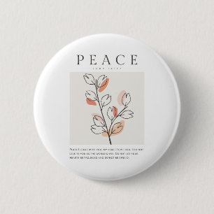 John 14:27 Peace I leave with you 2 Inch Round Button