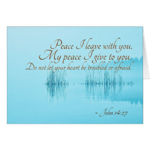 John 14:27 Peace I leave with you, Bible Verse