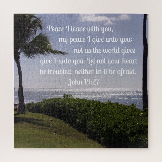 John 14:27 Peace I leave with you Jigsaw Puzzle (Vertical)