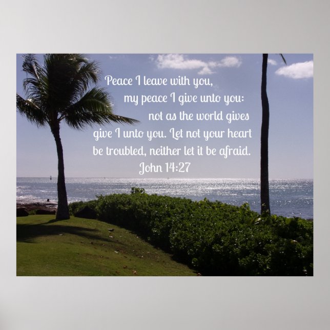 John 14:27 Peace I leave with you Poster (Front)
