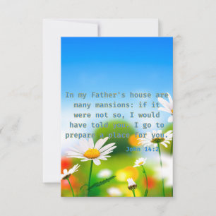 John 14:2 KJV Bible Scripture Pic Greeting Card