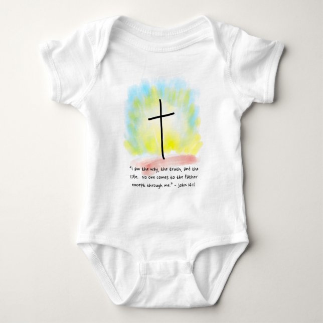 JOHN 14:6 Baby Jersey Bodysuit (Front)