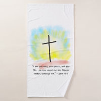 JOHN 14:6 Bath Towel Set