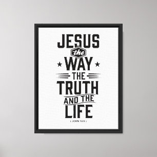 John 14:6 canvas print