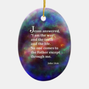 John 14:6 ceramic ornament