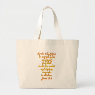 John 14:6 Hungarian Large Tote Bag