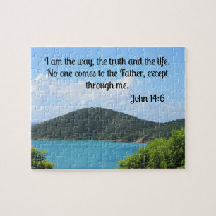 John 14:6 I am the way, the truth and the life.  Jigsaw Puzzle