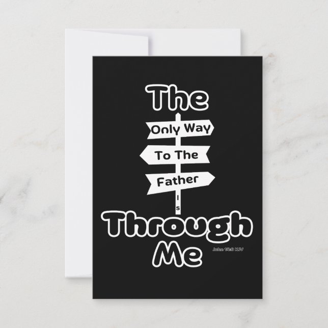 John 14:6 KJV Bible Verse Greeting Card (Front)