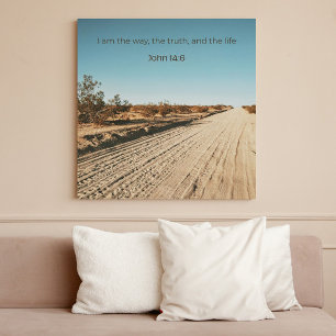 John 14:6 KJV Wall Art  – Scripture Poster