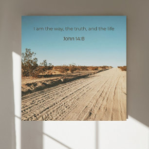 John 14:6 KJV Wall Art  – Scripture Poster