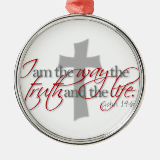 John 14:6 metal ornament