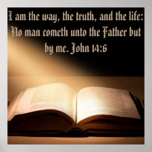 John 14:6 mur 24+24 mur Poster