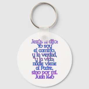 John 14:6 Spanish Keychain