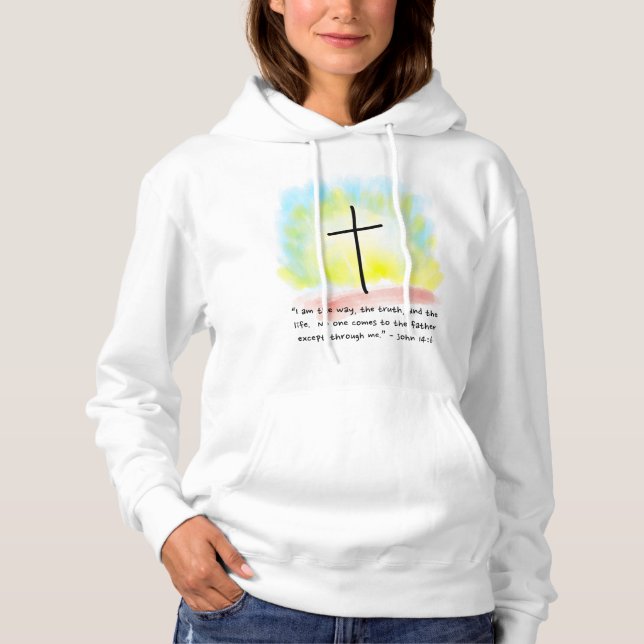 JOHN 14:6 Sweat - shirt à capuche (Devant)
