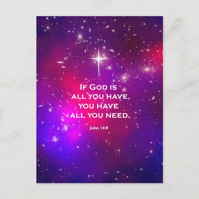 John 14:8 postcard (Front)