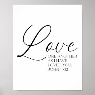 John 15:12 Poster des écritures