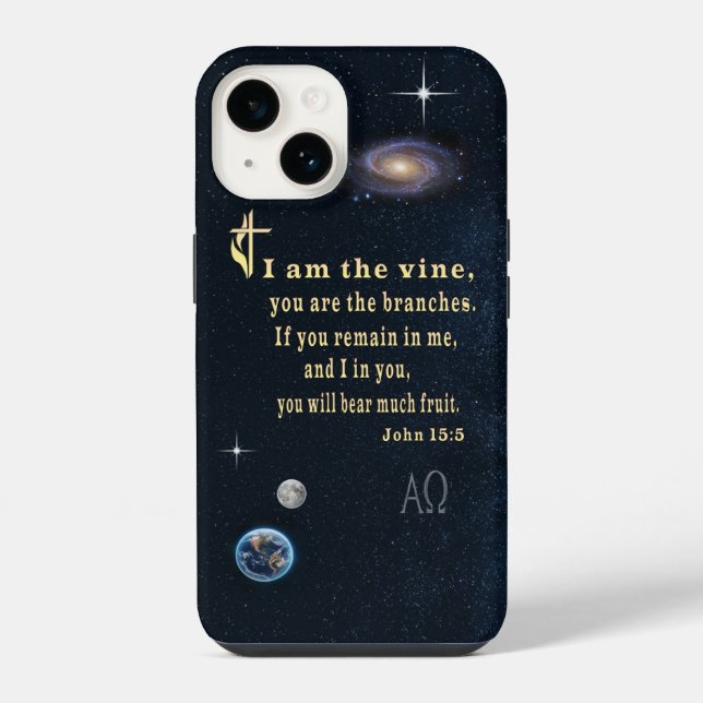 John 15:5  iPhone case (Back)