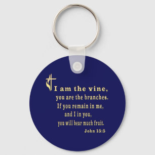John 15:5 keychain