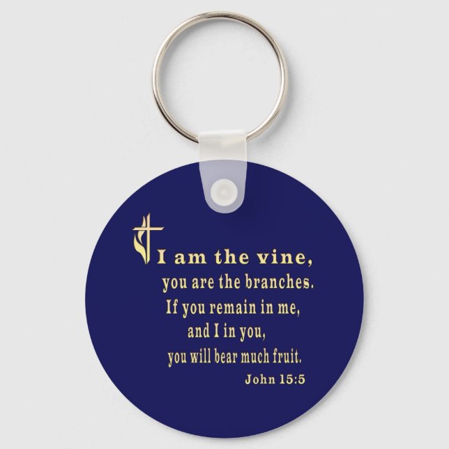 JOhn 15:5 Keychain (Front)