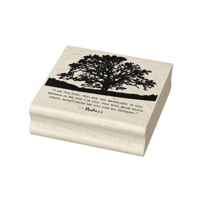 John 15:5 Sacred Tree of Life  Rubber Stamp (Stamp)