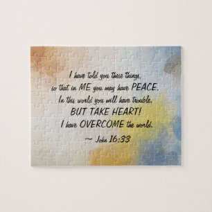 John 16:33 I Have OVERCOME the World! Jigsaw Puzzle