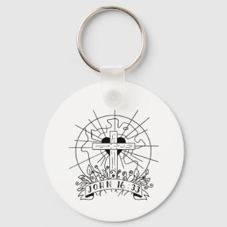 John 16:33 keychain