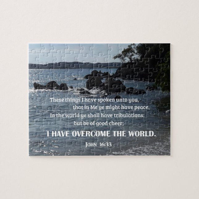 John 16:33 These things I have spoken unto you Jigsaw Puzzle (Horizontal)