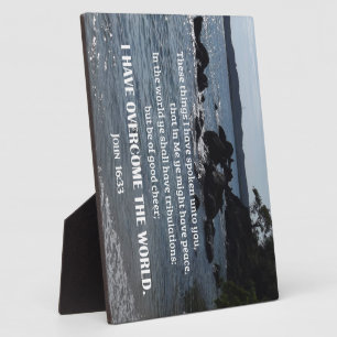 John 16:33 These things I have spoken unto you Plaque