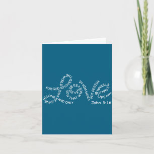 John 16 Valentine Love Christian Design Card