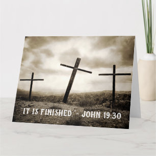 JOHN 19:30 Jumbo Folded Card