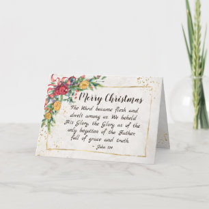 John 1:14 The Word became Flesh, Christmas Card