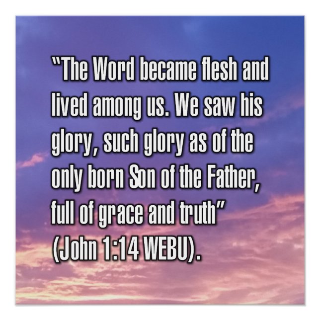 John 1:14 WEBU Poster (Front)