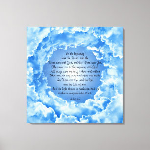 John 1:1-5 canvas print