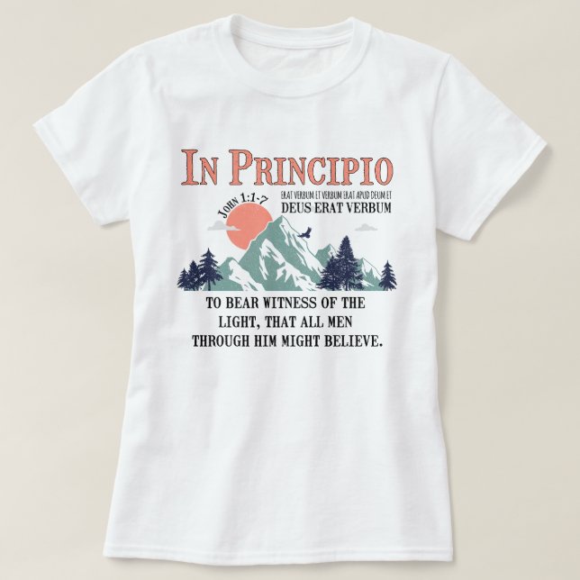 John 1:1-7 CC Cycle 3 Classical Conversations T-Shirt (Design Front)