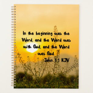 John 1:1 Bible Verse Calendar Planner