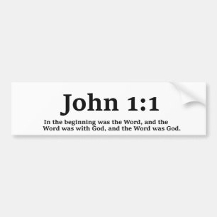 John 1:1 Bumper Sticker