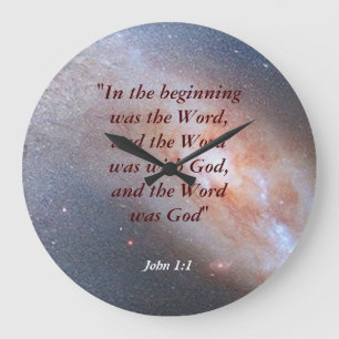 John 1:1 large clock