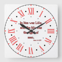 John 1:4 KJV Bible Verse II Roman Numeral