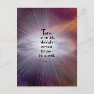 John 1:9 postcard