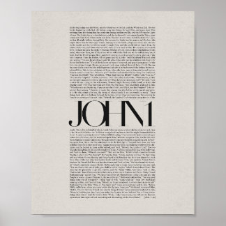 John 1 - Bible Verse Modern Scripture Wall Art