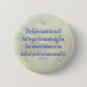 John 316 Dogwood 2 Inch Round Button