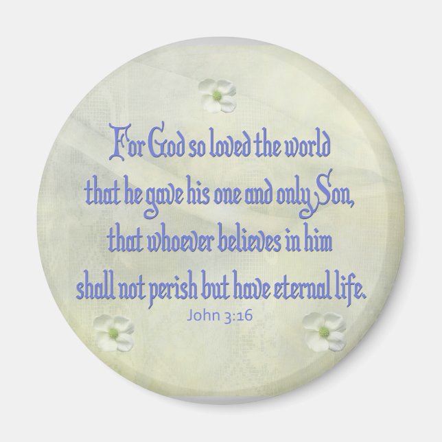 John 316 Dogwood Magnet (Front)