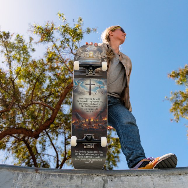 John 3:16-17 skateboard (Outdoor 1)